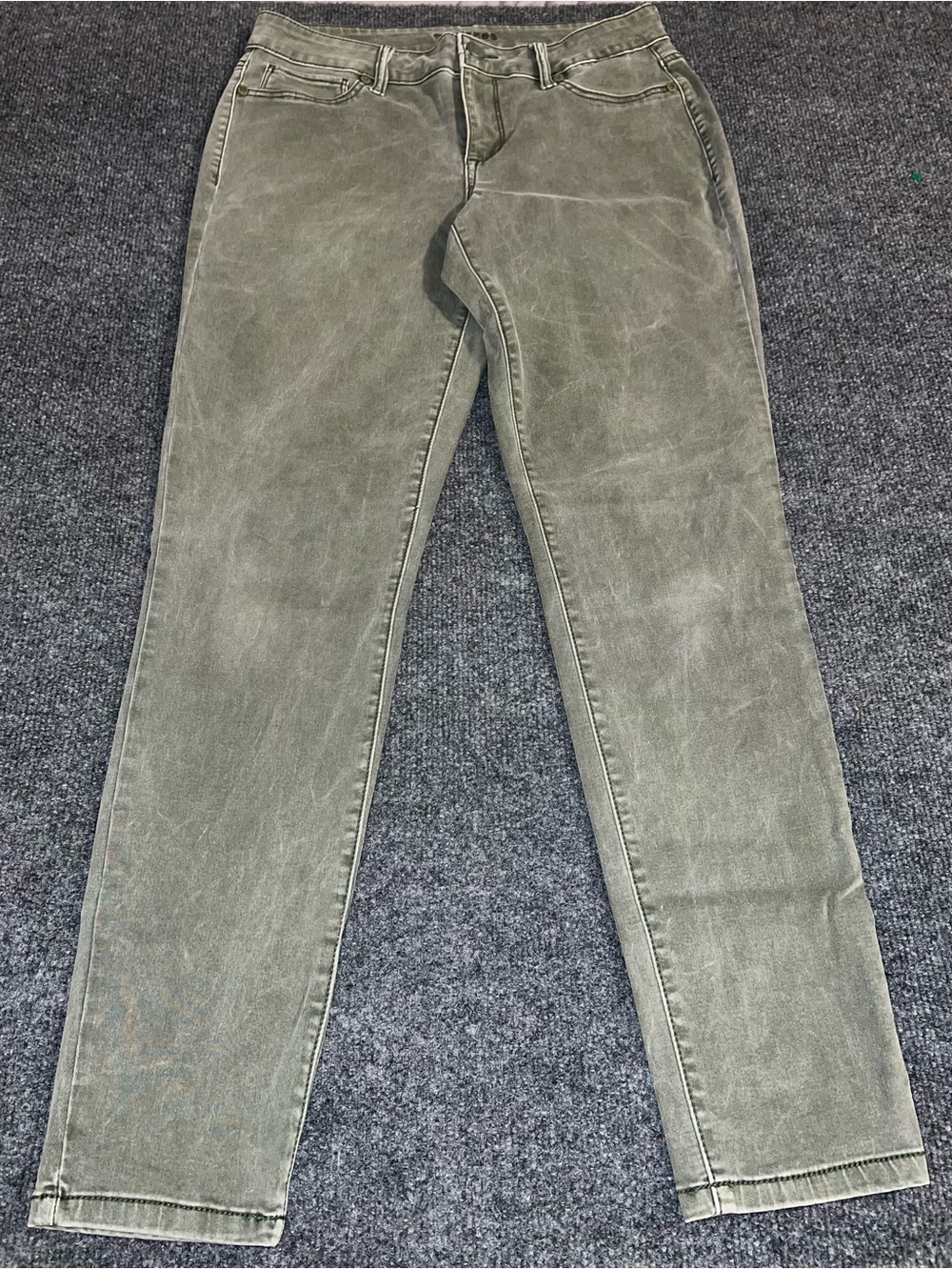 Maurices Slim Olive Green Mens Jeans Five Pocket Casual Denim